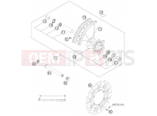 HUSQVARNA 2005 FE 550 FE 550e/6 05 (2403E2) FRAME - FRONT WHEEL