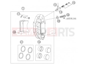 HUSQVARNA 2005 FE 550 FE 550e/6 05 (2403E2) FRAME - FRONT BRAKE CALIPER