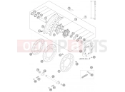 HUSQVARNA 2005 FE 550 FE 550e/6 05 (2403E2) FRAME - REAR WHEEL