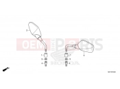 HONDA CB650RAM - CB650R Neo Sports Café 2021 F-3 MIRRORS