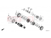 HONDA Africa Twin Adv. Sport DCT CRF1100D2M 2021 E-17-10 TRANSMISSION (MAINSHAFT)