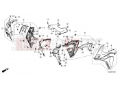HONDA Africa Twin Adv. Sport DCT CRF1100D2M 2021 F-45-1 MIDDLE COWL