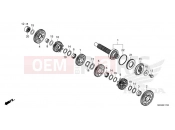 HONDA Africa Twin Adv. Sport DCT CRF1100D2M 2021 E-17-20 TRANSMISSION (COUNTERSHAFT)