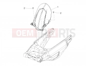 APRILIA RSV4 1100 ABS (APAC) Rear mudguard