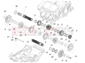 APRILIA Tuono 660 (USA) Gear box - Gear assembly