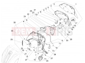 PIAGGIO Beverly 300 IE ABS (APAC) Front glove-box - Knee-guard panel