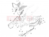 PIAGGIO Liberty 125 iGet 4T 3V ie ABS (APAC) Central cover - Footrests