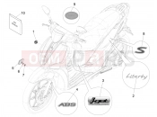 PIAGGIO Liberty 125 iGet 4T 3V ie ABS (APAC) Plates - Emblems