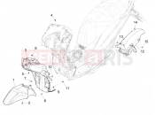 PIAGGIO Medley 150 ie ABS (E4) (RP8MB0200) Wheel huosing - Mudguard