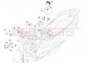 PIAGGIO MP3 500 MAXI Sport ABS Remote control switches - Battery - Horn