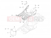 PIAGGIO Mymoover 125 (Poste Italiane) Central cover - Footrests