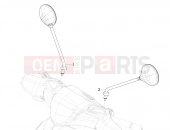 PIAGGIO Mymoover 125 (Poste Italiane) Driving mirror/s