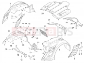 PIAGGIO Mymoover 125 (Poste Italiane) Rear cover - Splash guard