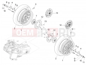 PIAGGIO Mymoover 125 (Poste Italiane) Rear wheel