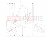 PIAGGIO Mymoover 125 (Poste Italiane) Windshield - Glass