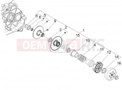 PIAGGIO Zip 100 4T (APAC) Driven pulley