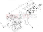 PIAGGIO Zip 100 4T (APAC) Cylinder-piston-wrist pin unit