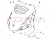 PIAGGIO Zip 50 4T 25 Km/h Front shield
