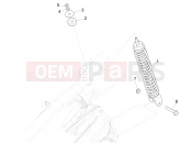 PIAGGIO Zip 50 4T 25 Km/h Rear suspension - Shock absorber/s