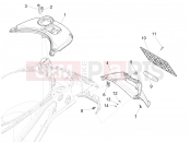 VESPA Sprint 125 iGet (APAC) E2 Rear cover - Splash guard