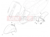 VESPA Sprint 125 iGet (APAC) E2 Wheel huosing - Mudguard