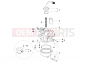 VESPA SXL 125 4T 3V (APAC) Carburetor's components