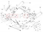 MOTOGUZZI V7 III Racer 10th Anniversary Exhaust pipe