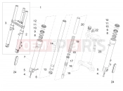 MOTOGUZZI V7 III Racer 10th Anniversary Front fork Kaifa