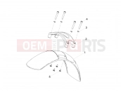 MOTOGUZZI V7 III Racer 10th Anniversary Front mudguard-Pillar