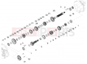 MOTOGUZZI V7 III Racer 10th Anniversary Gear box - Gear assembly