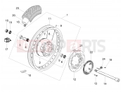 MOTOGUZZI V7 III Racer 10th Anniversary Rear wheel