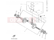 YAMAHA CW50 BW'S (4VV3) 1996 CRANKSHAFT & PISTON