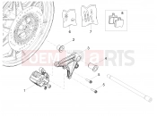 MOTOGUZZI V7 III Rough 750 Rear brake caliper