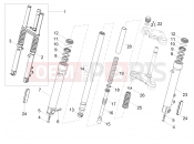 MOTOGUZZI V7 III Rough 750 Front fork Kaifa