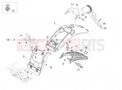 MOTOGUZZI V7 III Stone Night Pack 750 Rear mudguard