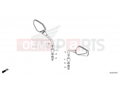 HONDA CB1000RAM CB1000R 2021 F-3 MIRROR