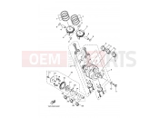 YAMAHA MT-07 MTN690-U (BHH1) 2021 CRANKSHAFT & PISTON