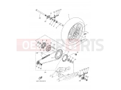 YAMAHA MT-07 MTN690-U (BHH1) 2021 REAR WHEEL