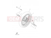 YAMAHA MT-07 MTN690-U (BHH1) 2021 FRONT WHEEL