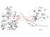 HONDA XL600VW G KPH 34P TRANSALP 1998 F-5 HANDLE PIPE/TOP BRIDGE