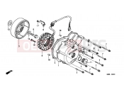 HONDA XL600VW G KPH 34P TRANSALP 1998 E-9 LEFT CRANKCASE COVER/ GENERATOR