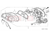 HONDA XL600VW G KPH 34P TRANSALP 1998 F-2 METER