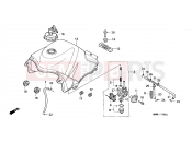 HONDA XL600VW G KPH 34P TRANSALP 1998 F-14 FUEL TANK