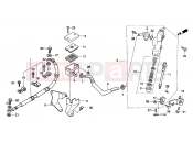 HONDA XL600VW G KPH 34P TRANSALP 1998 F-11 REAR BRAKE MASTER CYLINDER