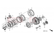 HONDA XL600VW G KPH 34P TRANSALP 1998 E-7 CLUTCH