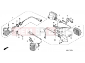 HONDA XL600VW G KPH 34P TRANSALP 1998 F-24 WINKER