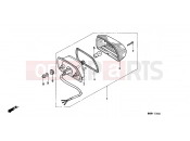HONDA XL600VW G KPH 34P TRANSALP 1998 F-25 TAILLIGHT