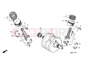 HONDA XL600VW G KPH 34P TRANSALP 1998 E-14 CRANKSHAFT/PISTON