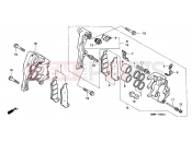 HONDA XL600VW G KPH 34P TRANSALP 1998 F-9 FRONT BRAKE CALIPER