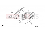 HONDA XL600VW G KPH 34P TRANSALP 1998 F-16 SIDE COVER